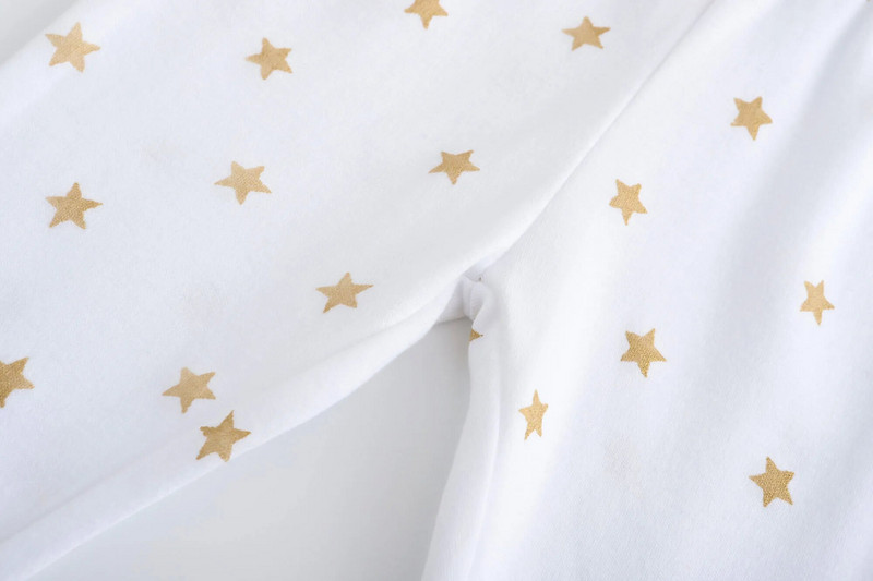 Kiddiezoom 5-dielne nohavice pre novorodencov, chlapcov a dievčatká, unisex nohavice s bavlnenou potlačou, oblečenie pre dojčatá