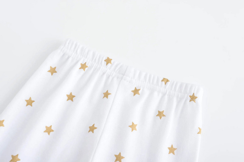 Kiddiezoom 5-dielne nohavice pre novorodencov, chlapcov a dievčatká, unisex nohavice s bavlnenou potlačou, oblečenie pre dojčatá