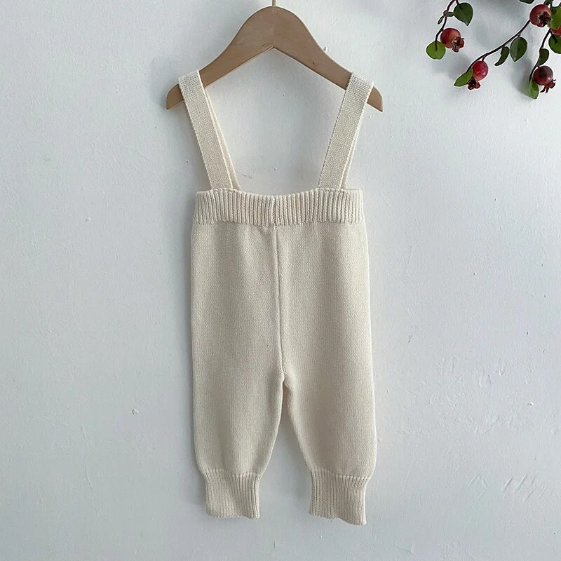 Nohavice pre novorodencov, pletené bavlnené legíny pre dievčatká, overaly pre dojčatá, chlapčenské nohavice s ramienkami, 3 farby, jeseň/jar, nové PP nohavice