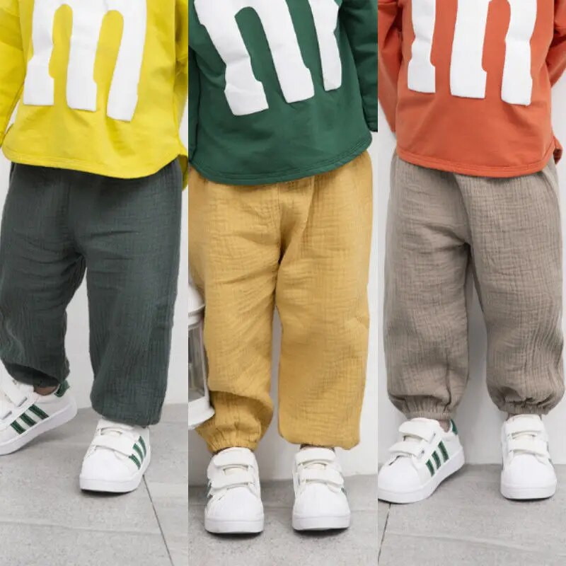 Mažiems vaikams, kūdikiams, kūdikiams, berniukams, kelnės raukšlėtos medvilnės vintažinės „bloomers“ kelnės, tvirtos kelnės 6M-4T