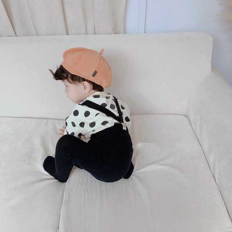 Pėdkelnės kūdikiams, didelės PP antblauzdžiai, pavasariniai ir rudeniniai medvilniniai aukšto juosmens apsaugos kombinezonai su sagute