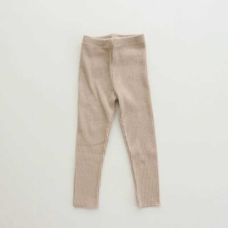 4288A Kórejské detské nohavice 2023 Jarné jesenné jednofarebné dievčenské legíny Jednoduché univerzálne legíny pre chlapcov 0-3 roky