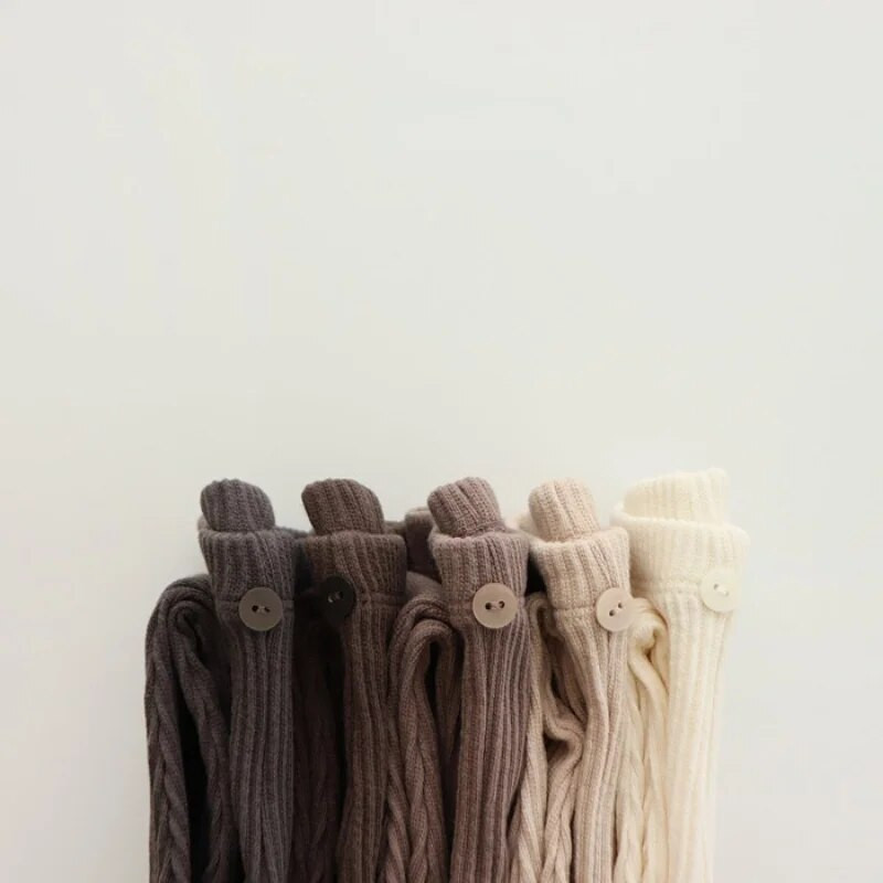 4288A Kórejské detské nohavice 2023 Jarné jesenné jednofarebné dievčenské legíny Jednoduché univerzálne legíny pre chlapcov 0-3 roky