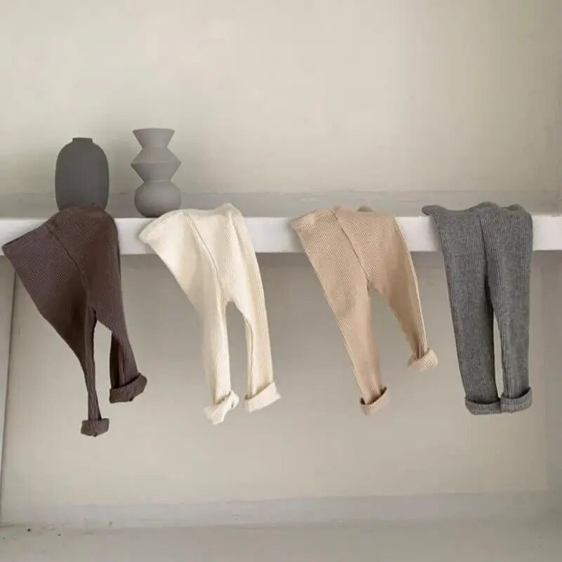 Jesenné detské jednofarebné nohavice 2023 Nové detské legíny pre chlapcov, elastické PP nohavice, batoľatá a dievčatá, ležérne nohavice pre deti