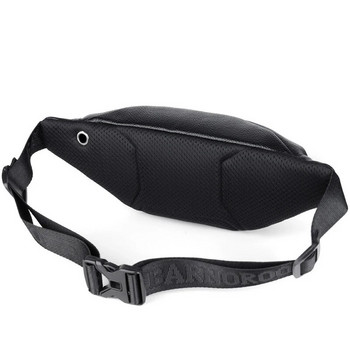 YoReAi Мъжка полиуретанова износоустойчива чанта за гърди Многофункционални слушалки Чанти за месинджъри Водоустойчива черна чанта за съхранение на мобилен телефон