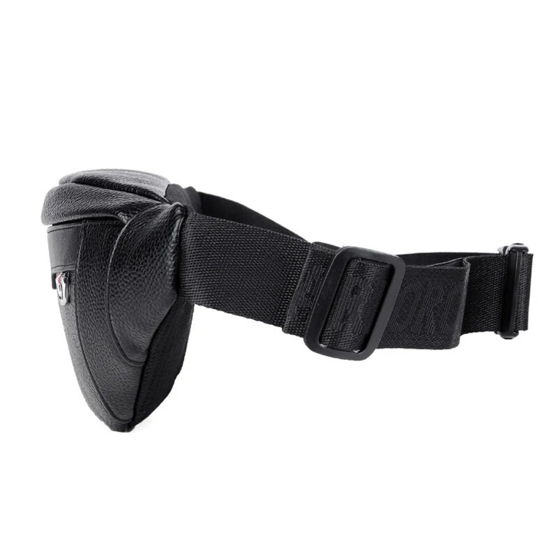 Pánska PU náprsná taška odolná voči opotrebovaniu, multifunkčná taška cez rameno na slúchadlá, vodotesná čierna taška na mobilný telefón