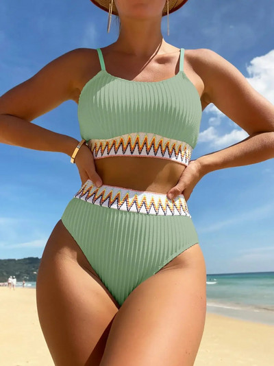 Costum de baie într-o bucată pentru femei în dungi de vară, cu bretele încrucișate, costume de baie, costume de baie, costume de baie, îmbrăcăminte de plajă Плавательный костюм