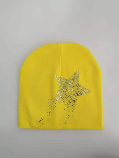 Detská jesenná hviezda diamantový kameň dievčenská čiapka pre chlapca čiapka pre deti bavlnená čiapka čiapka pre deti detská čiapka pre chlapca batoľa čiapka