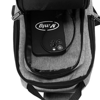 Ежедневна водоустойчива мъжка чанта за гърди Oxford с USB интерфейс за зареждане Чанти през рамо за пътуване на открито