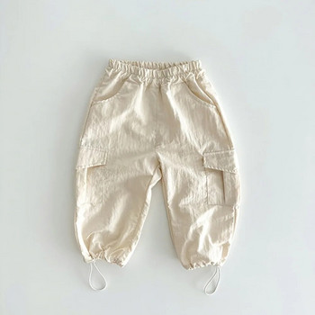 2023 Φθινόπωρο Νέο Μωρό Φαρδύ Παντελόνι Αγόρια Κορίτσια Casual Παντελόνια Στερεά Μόδα Cargo Παντελόνια Βρεφικά Παιδικά Αθλητικά Παντελόνια Παιδικά Ρούχα