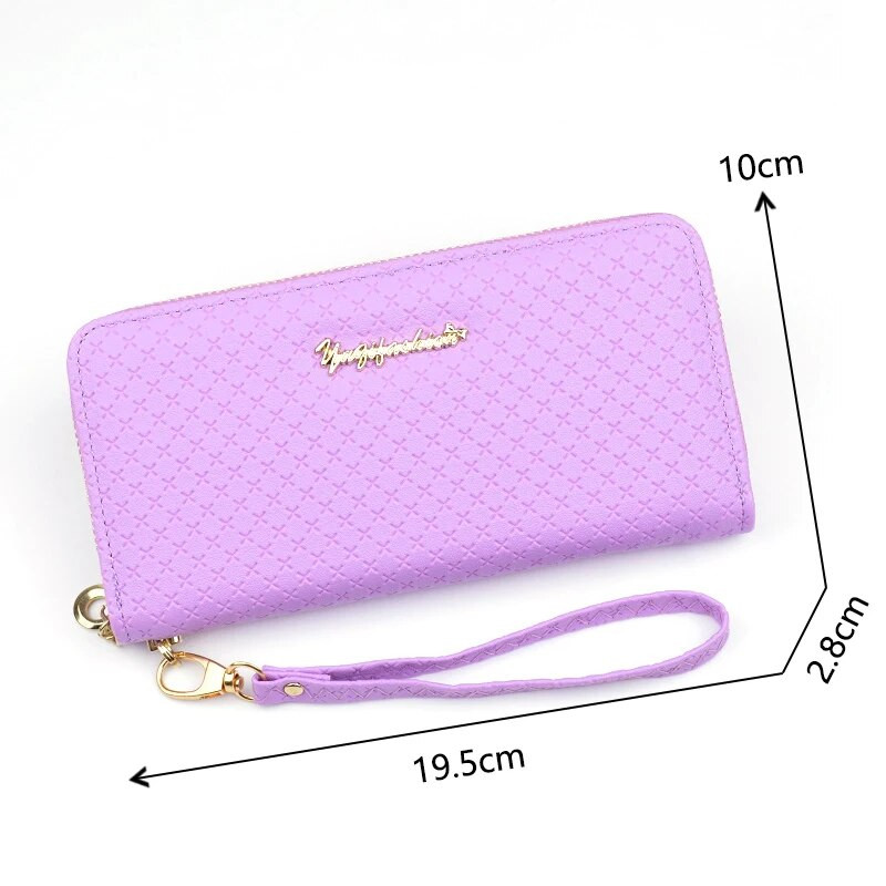 Dlhá dámska peňaženka, veľká kapacita, mincová kabelka, držiak na karty, strapcová kabelka, zips, pu kožená spojka, luxusná kabelka na peniaze a telefón
