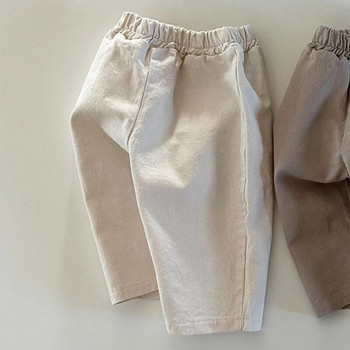 2023 Летни нови бебешки ежедневни панталони Едноцветни бебешки широки панталони Тънки памучни панталони за малко дете Момче Момиче Харем Панталони Детски дрехи