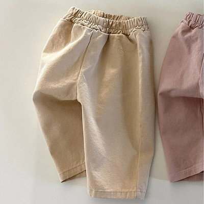 Letné 2023 Nové detské ležérne nohavice Jednofarebné voľné nohavice pre dojčatá Tenké bavlnené batoľacie nohavice Chlapčenské dievčatká Harem nohavice Detské oblečenie