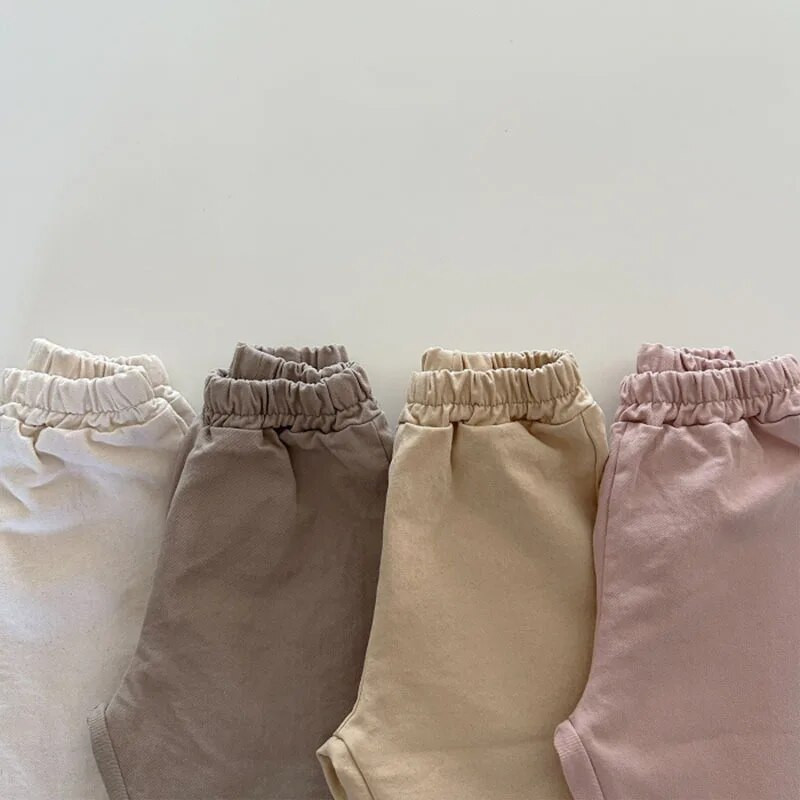 Letné 2023 Nové detské ležérne nohavice Jednofarebné voľné nohavice pre dojčatá Tenké bavlnené batoľacie nohavice Chlapčenské dievčatká Harem nohavice Detské oblečenie