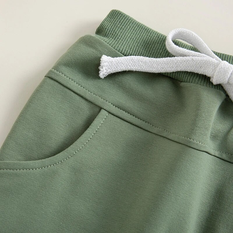 2022-12-12 Lioraitiin 0-3 ani Bebeluși băieți Pantaloni de sport cu talie elastică cu cordon Pantaloni solidi de toamnă buzunare Haine casual