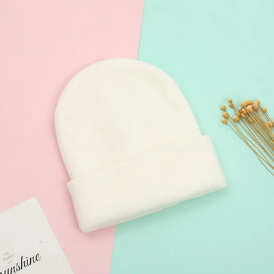 Rodič-dieťa Novorodenec Deti Dospelí Čiapka Zimná pletená čiapka Matka Deti Čiapka Dievčenská pevná háčkovaná čiapka Čiapka Infantil Vlnená Čiapka Skullies