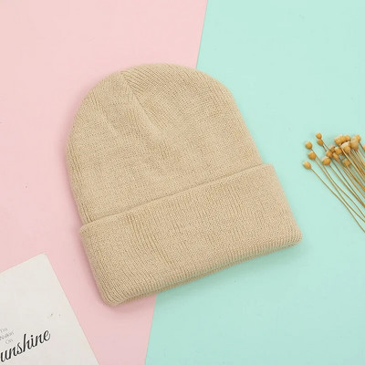 Rodič-dieťa Novorodenec Deti Dospelí Čiapka Zimná pletená čiapka Matka Deti Čiapka Dievčenská pevná háčkovaná čiapka Čiapka Infantil Vlnená Čiapka Skullies