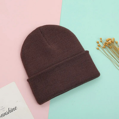 Rodič-dieťa Novorodenec Deti Dospelí Čiapka Zimná pletená čiapka Matka Deti Čiapka Dievčenská pevná háčkovaná čiapka Čiapka Infantil Vlnená Čiapka Skullies