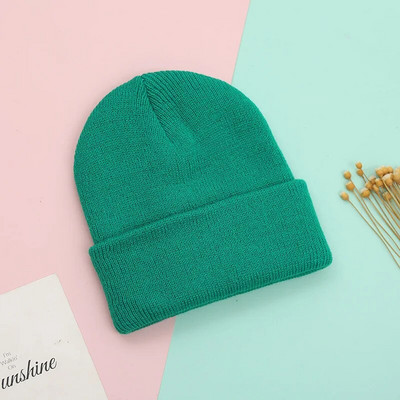 Rodič-dieťa Novorodenec Deti Dospelí Čiapka Zimná pletená čiapka Matka Deti Čiapka Dievčenská pevná háčkovaná čiapka Čiapka Infantil Vlnená Čiapka Skullies