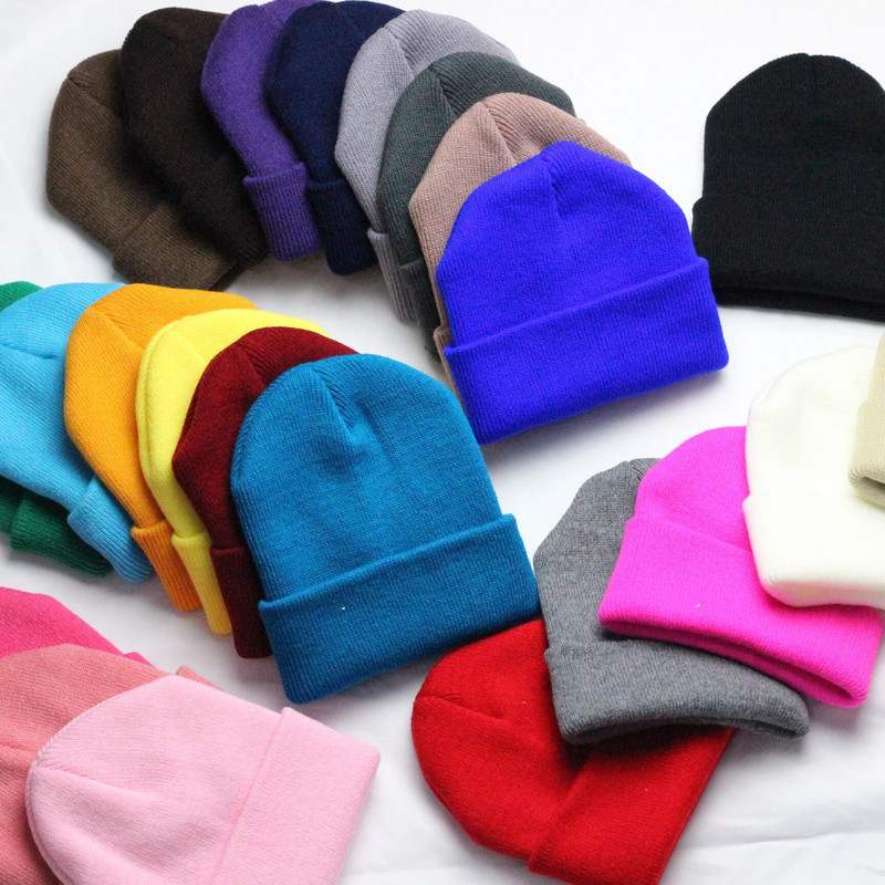 Rodič-dieťa Novorodenec Deti Dospelí Čiapka Zimná pletená čiapka Matka Deti Čiapka Dievčenská pevná háčkovaná čiapka Čiapka Infantil Vlnená Čiapka Skullies