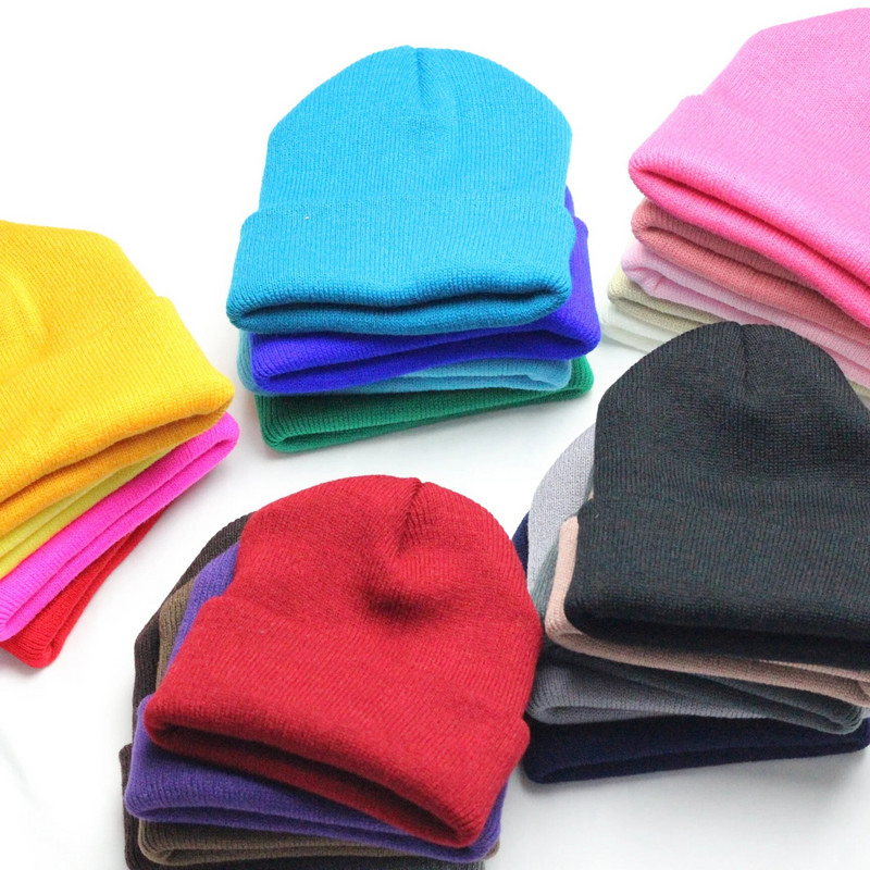 Rodič-dieťa Novorodenec Deti Dospelí Čiapka Zimná pletená čiapka Matka Deti Čiapka Dievčenská pevná háčkovaná čiapka Čiapka Infantil Vlnená Čiapka Skullies