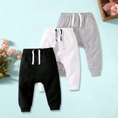 Băieți Fete Pantaloni pentru bebeluși Pantaloni casual Harem PP din bumbac tricotat Leggings unisex pentru copii mici Îmbrăcăminte pentru nou-născuți