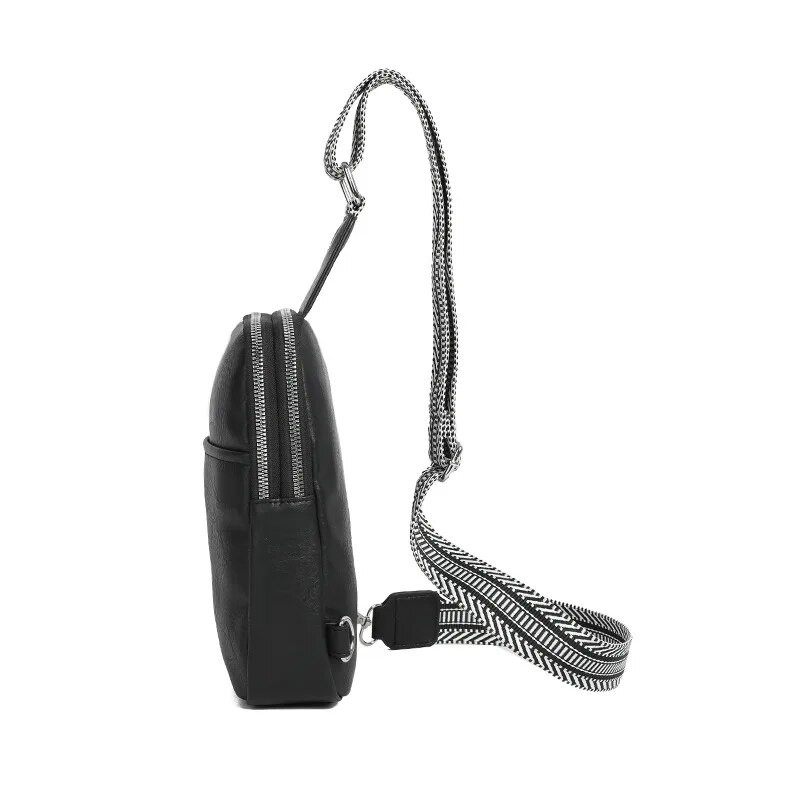 Malá crossbody taška pre mužov a ženy, módna mini sling taška z umelej kože, taška cez rameno na turistiku, chôdzu, cyklistiku, cestovanie, cyklistiku