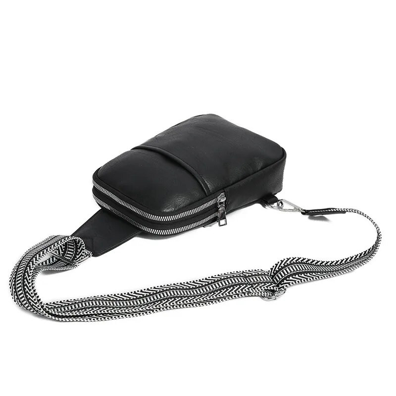 Malá crossbody taška pre mužov a ženy, módna mini sling taška z umelej kože, taška cez rameno na turistiku, chôdzu, cyklistiku, cestovanie, cyklistiku