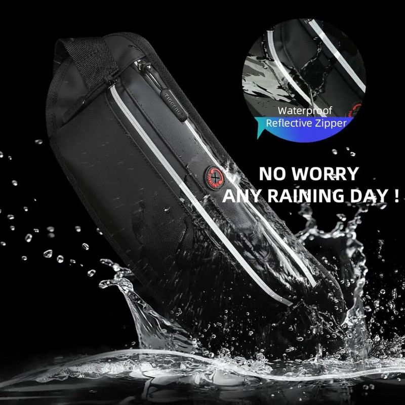 Geantă de umăr pentru bărbați, de înaltă calitate, impermeabilă, de înaltă calitate, pentru bărbați, pentru piept.