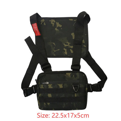 Pánska náprsná taška Molle, proti krádeži, Oxford Molle, ramenná vesta, nastaviteľná, bezpečná, multifunkčná a ľahká, pre outdoorové kempovanie