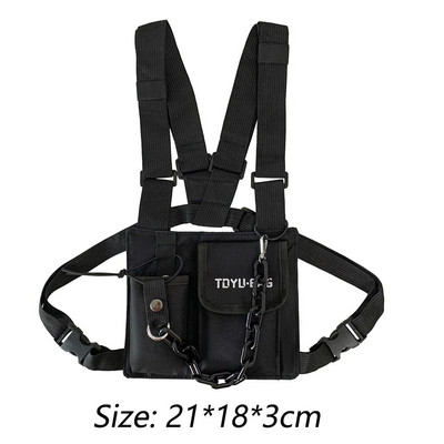 Pánska náprsná taška Molle, proti krádeži, Oxford Molle, ramenná vesta, nastaviteľná, bezpečná, multifunkčná a ľahká, pre outdoorové kempovanie