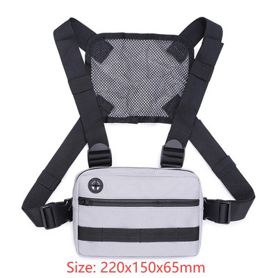 Pánska náprsná taška Molle, proti krádeži, Oxford Molle, ramenná vesta, nastaviteľná, bezpečná, multifunkčná a ľahká, pre outdoorové kempovanie