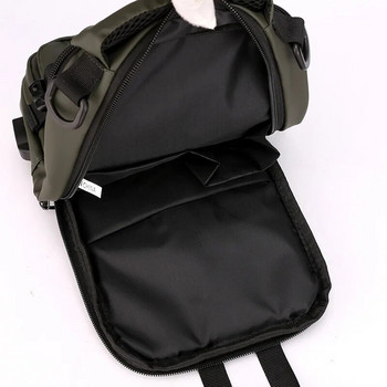 Ανδρικές τσάντες ώμου USB τσάντες χιαστί φόρτισης ανδρικές τσάντες στήθους κατά της κλοπής Σχολικές τσάντες καλοκαιρινού συντόμου ταξιδιού Messenger Τσάντα Bolsas
