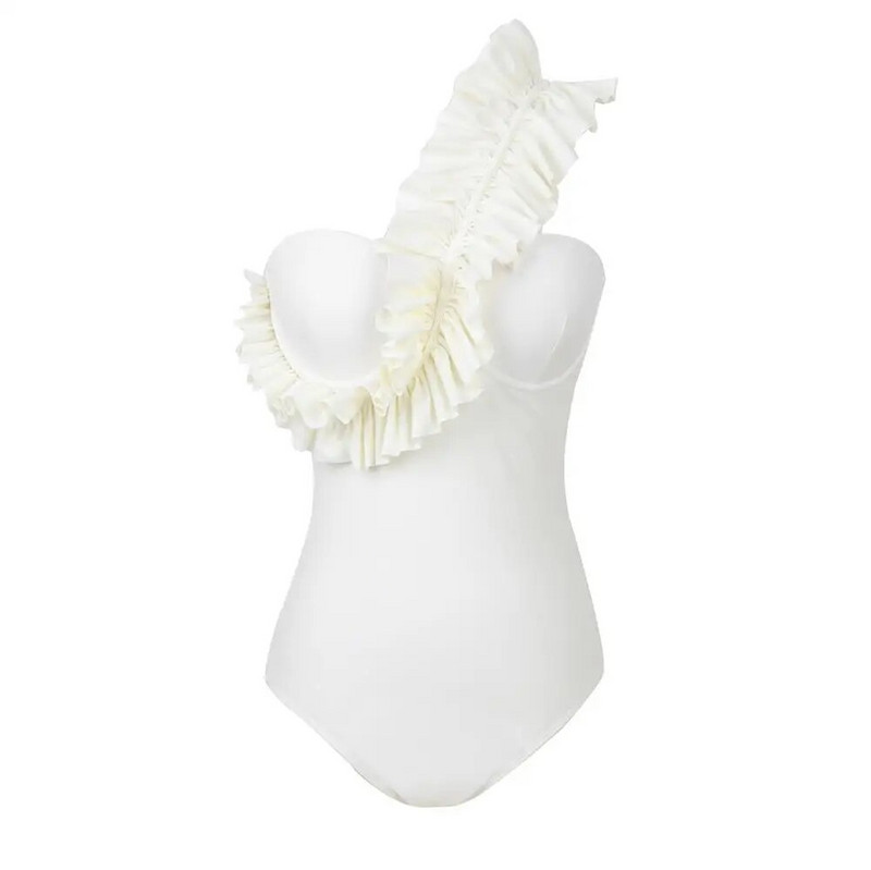 Vienetinis maudymosi kostiumėlis, 2024 m., naujas seksualus, vientisas, raukinamas maudymosi kostiumėlis, moteriškas geltonas maudymosi kostiumėlis paplūdimio dėvėjimas be nugarų monokini