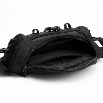 HVTIL Мъжка мото многофункционална чанта за гърди Открит мотоциклет Найлонова чанта с много джобове Малка чанта за свободното време Спорт Байкър Crossbody