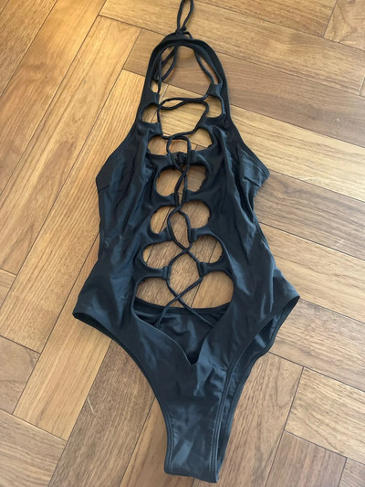 Dámske plavky Ellolace Bandage, sexy, s dutým výstrihom, extrémne mikrobikiny, jednodielne body, celotelové plavky s ramienkami