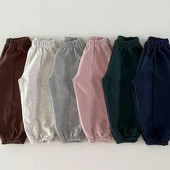 Pantaloni largi de toamnă pentru copii mici, fete, pantaloni sport pentru sugari, băieți, pantaloni casual, pantaloni uni pentru copii, haine pentru copii