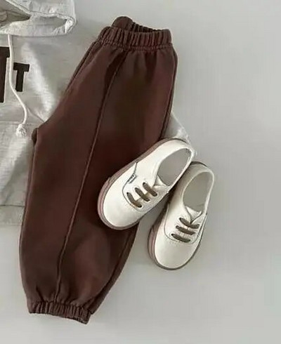 Pantaloni largi de toamnă pentru copii mici, fete, pantaloni sport pentru sugari, băieți, pantaloni casual, pantaloni uni pentru copii, haine pentru copii