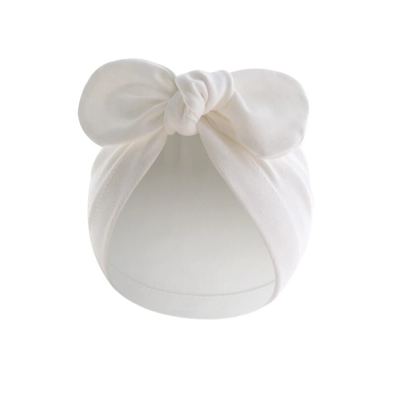 Turban Baby Tüdrukud Poiste Müts Armas Lille Sõlm Jänku Kõrvad Müts Puuvillane Vastsündinu Nokamütsid Lastele Väikelaste Imiku Juukse Aksessuaarid