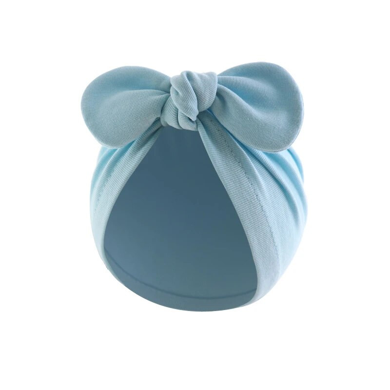 Turban Baby Tüdrukud Poiste Müts Armas Lille Sõlm Jänku Kõrvad Müts Puuvillane Vastsündinu Nokamütsid Lastele Väikelaste Imiku Juukse Aksessuaarid