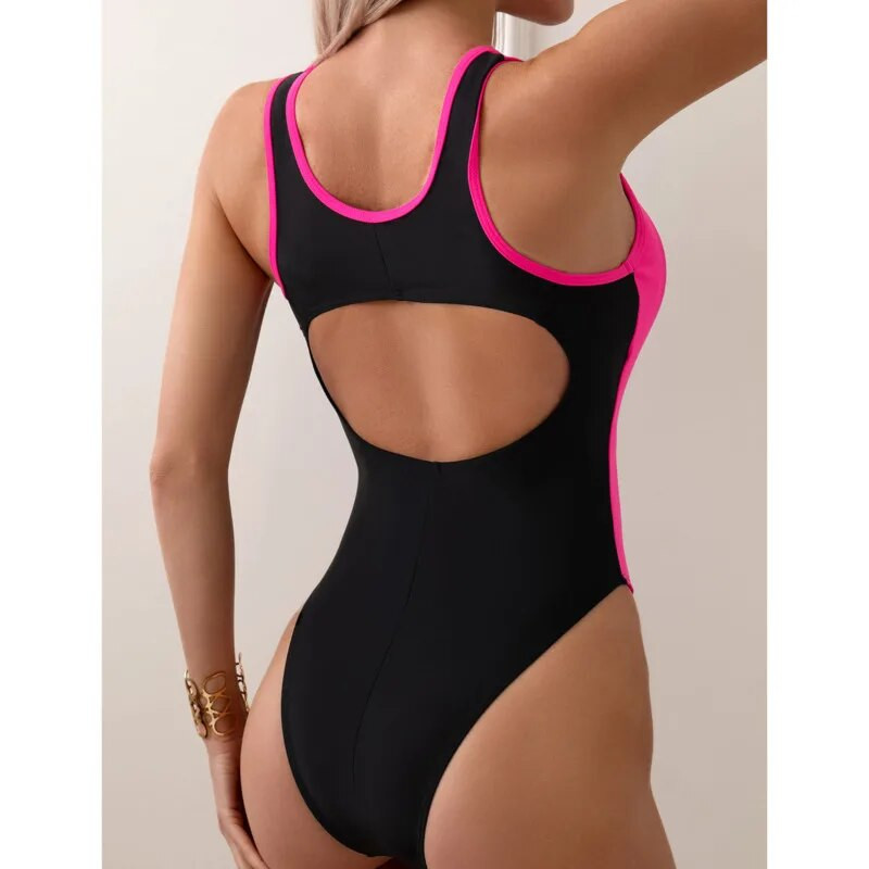 Vara 2024 Costume de baie sexy dintr-o bucată, închise pentru femei, costume de baie sport, îmbrăcăminte cu push-up, costum de baie pentru corp, îmbrăcăminte de plajă, baie la piscină