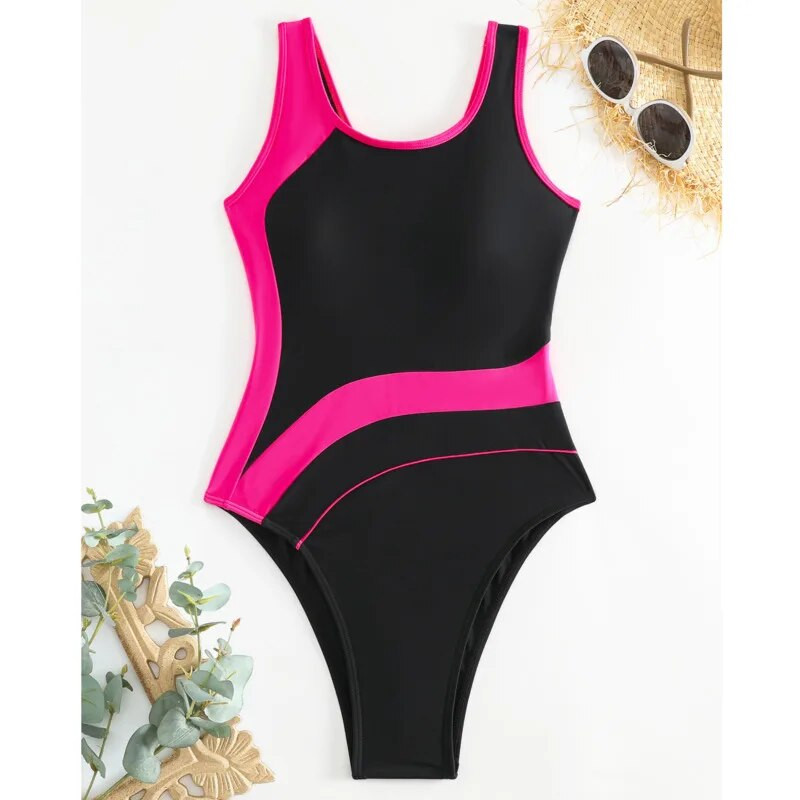 Vara 2024 Costume de baie sexy dintr-o bucată, închise pentru femei, costume de baie sport, îmbrăcăminte cu push-up, costum de baie pentru corp, îmbrăcăminte de plajă, baie la piscină