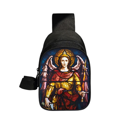 Kresťania Náboženstvo Svätý Ježiš Mária Hrudná taška Ženy Muži Crossbody Tašky Príležitostné Tašky cez rameno na cestovanie Telefón Kabelka Držiak Taška