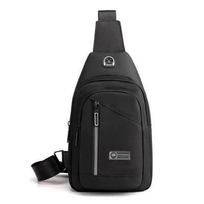 Fengdong geantă pentru piept pentru bărbați mini genți crossbody pentru bărbați geantă de călătorie geantă sport pe un umăr cu mufă pentru căști geantă pentru telefon pentru băiat