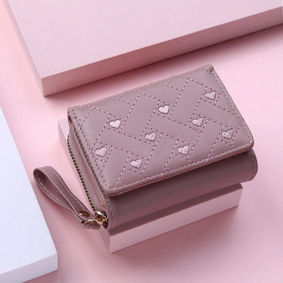 Portofele pentru femei Portofel Kawaii drăguț Portofel de lux de designer de doamnă Poșetă roz Portofel de femei Portofel mic de piele pentru femei Poșeta de monede