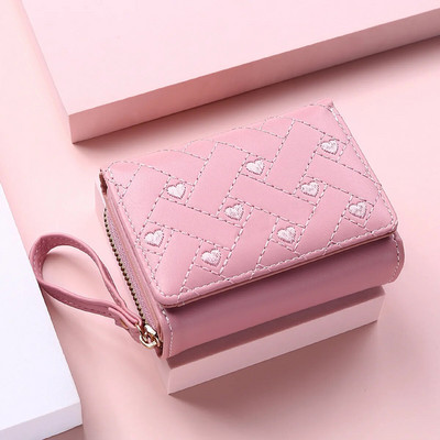 Portofele pentru femei Portofel Kawaii drăguț Portofel de lux de designer de doamnă Poșetă roz Portofel de femei Portofel mic de piele pentru femei Poșeta de monede
