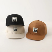 Nové detské baseballové čiapky, módna bavlnená hip hopová čiapka, chlapci a dievčatá, letné čiapky, detské nastaviteľné šiltovky so zapínaním na knoflík.