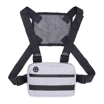 Geantă tactică multifuncțională Hip Hop pentru piept, unisex, dreptunghiulară, cu centură, pentru călătorie, pentru alergare, genți pentru telefon, haine de stradă.