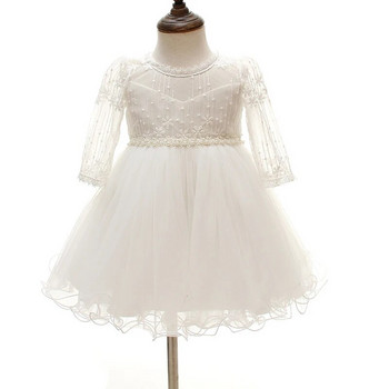 Νέο Βαπτιστικό Φόρεμα Κοριτσάκι Λευκή Δαντέλα Βρεφική Βάπτιση Πάρτι Γενεθλίων Γάμος Πριγκίπισσα Φόρεμα Βρεφικά Ρούχα 0-24M