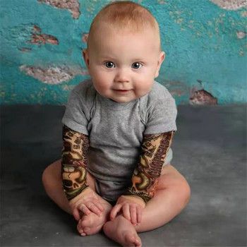 Βρεφικό κορμάκι για αγόρια για κορίτσια με τατουάζ εμπριμέ συνονθύλευμα Ολόσωμη φόρμα νεογέννητου κοστούμι casual outfits Παιδικά ρούχα για βρέφη Παιδικά φορμάκια